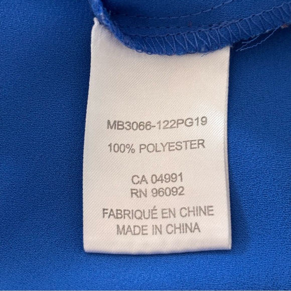 Jasmine & Juliana Blue‎ With Tropical Flowers Top Sleeveless Blouse - Picture 10 of 11